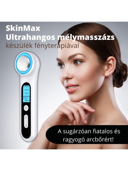 SkinMax Ultrahangos mélymasszázs készülék fényterápiával