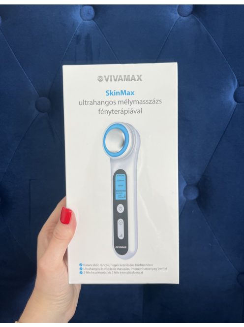 SkinMax Ultrahangos mélymasszázs készülék fényterápiával