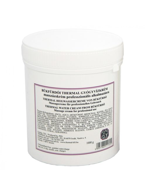 Thermal Bükfürdő gyógyvíz masszázskrém (izom fájdalom) 1kg