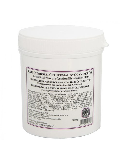 Thermal Hajdúszoboszló gyógyvíz masszázskrém (meszesedés, ízületek) 1kg