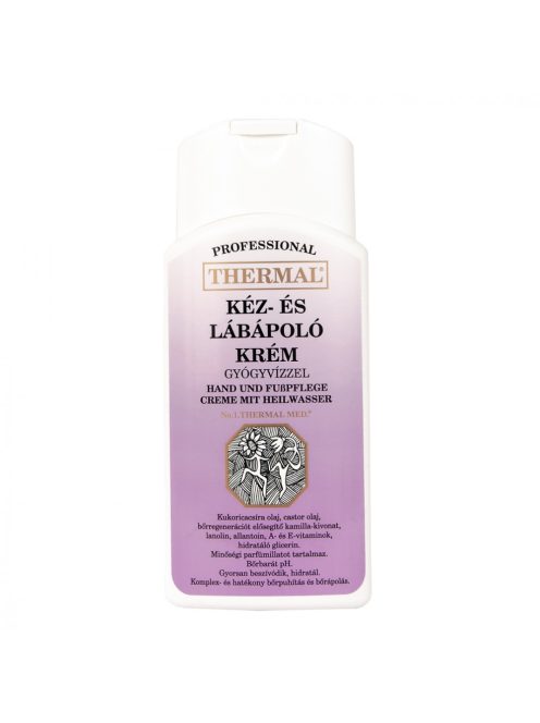 Thermal kéz-és lábápoló krém gyógyvízzel 150ml