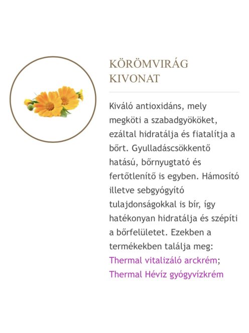 Thermal vitalizáló bőrfeszesítő arckrém 50ml