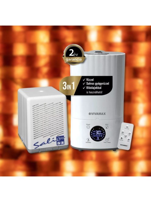 Allergia csomag2: Salin sóterápiás készülék + Salty-Air "Premium" ultrahangos párásító 3in1