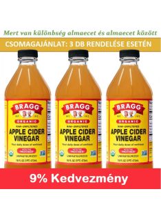 Bragg BIO szűretlen almaecet Csomagajánlat 3x473ml