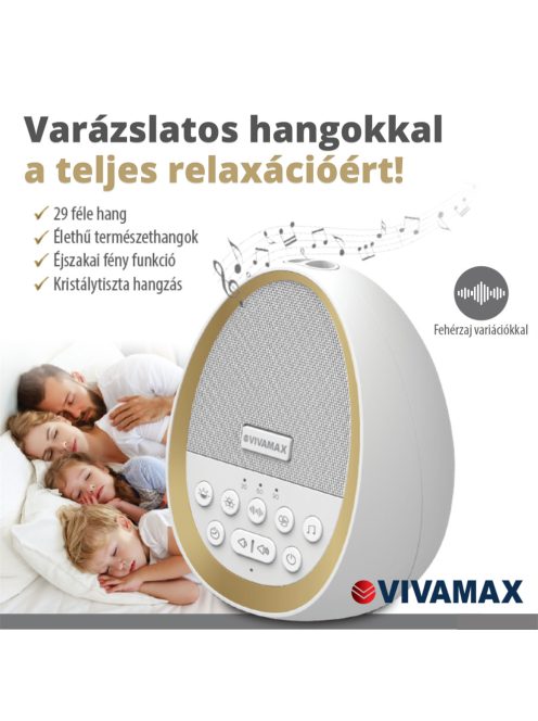 Nature&Relax hang- és dallamterápiás (fehér zaj) készülék