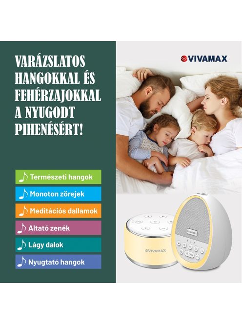 Nature&Relax hang- és dallamterápiás (fehér zaj) készülék