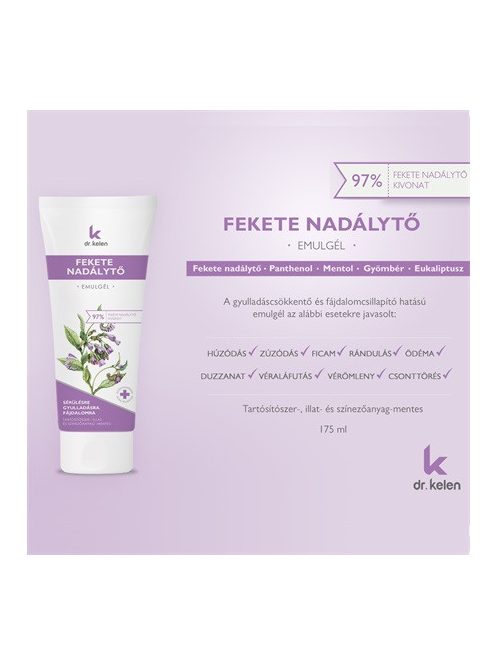 Dr Kelen Fekete nadálytő emulgél 175ml