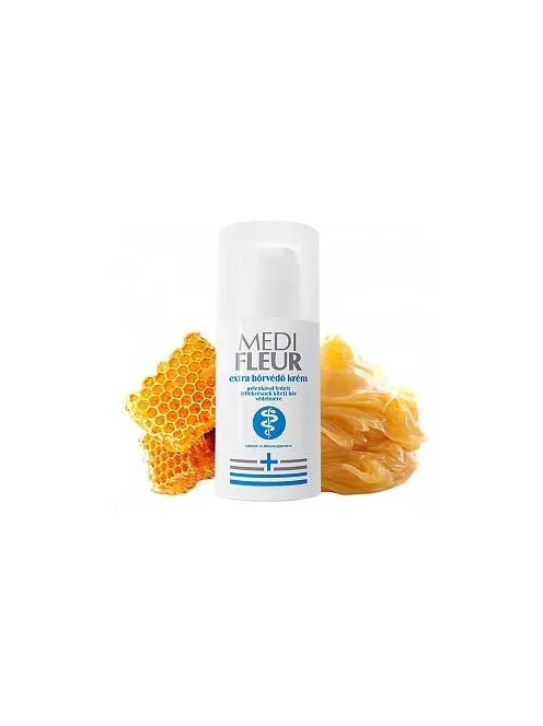 MEDIFLEUR extra bőrvédő krém, pelenkával fedett, felfekvésnek kitett bőr védelmére 100ml