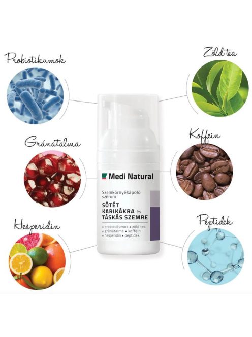 Szemkörnyékápoló szérum sötét karikákra és táskás szemre 30ml
