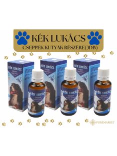 Kék Lukács Cseppek Csomag kutyák részére 3x30ml