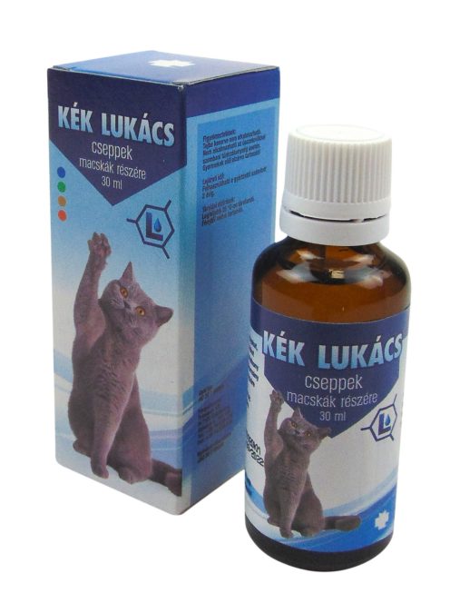 Kék Lukács Cseppek Csomag macskák részére 3x30ml