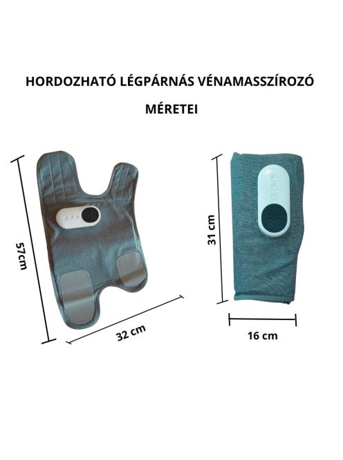 Hordozható légpárnás vénamasszírozó