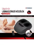 Légpárnás lábmasszírozó készülék hőterápiával