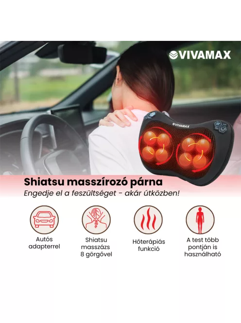 "Shiatsu" masszírozó párna