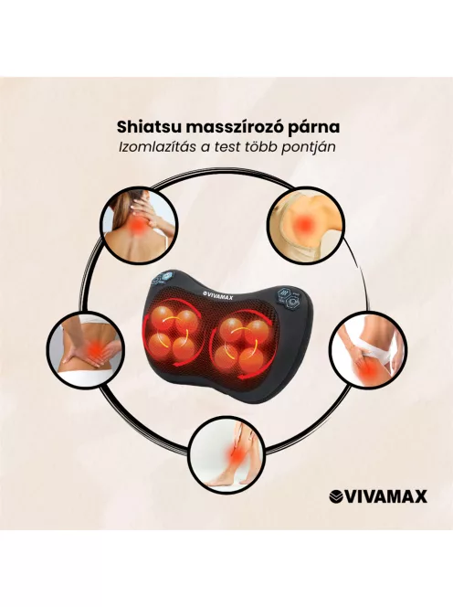 "Shiatsu" masszírozó párna